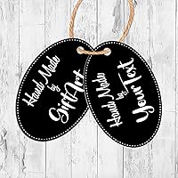 Personalized Handmade Tags Labels, Someone Special, Your Text Custom Tag Custom, Personalized tag, Wedding tag, Decorative Tags,Design Four (Black Pack of 500)