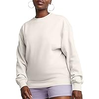 Hanes Originals Women's Fleece Sweatshirt, Midweight Sweatshirt for Women, Placed Flowers