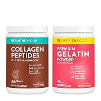 Grass-Fed Chocolate Collagen and Premium Gelatin Bundle - Supports Hair, Skin, Nails, Joints & Gut, Paleo & Keto
