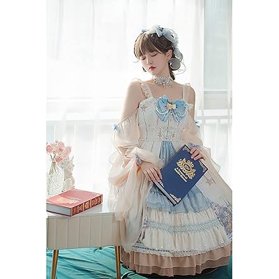  WKNBEU Japanese Kawaii Sweet Lolita Dress Plus Size