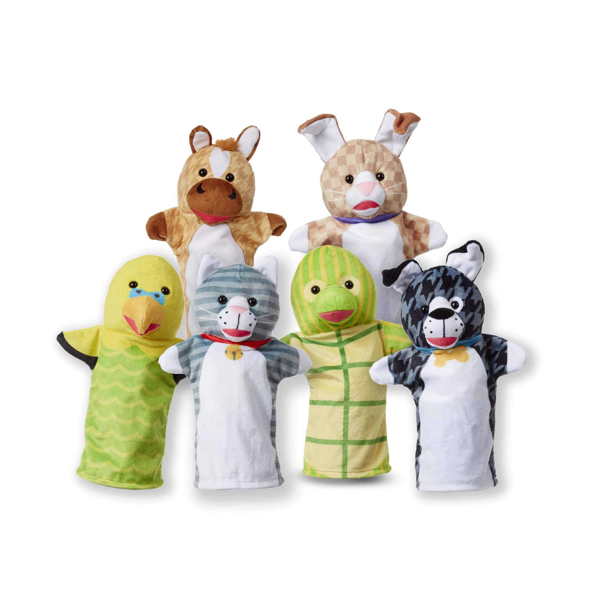 Melissa & Doug Pet Buddies Hand Puppets (6 Pc)