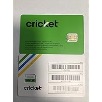 New Cricket Wireless 4G LTE Nano Sim Card 4FF Good For Activation SKU: SGMN4004