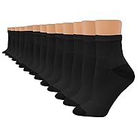 Hanes womens Value, Ankle Soft Moisture-wicking Socks, Available in 10 and 14-packs
