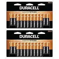 DURACELL Duralock AA 1.5-Volt Alkaline Batteries for Exclusive Power in Various Remotes, Controllers, and Calculators (40 Pack)