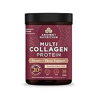Collagen Powder Protein, Multi Collagen Protein Beauty + Sleep with Vitamin C, Vanilla Chai, Hydrolyzed Collagen Peptides Supports Skin and Nails, Sleep, 16.5oz
