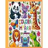 Colora e impara con gli animali (Italian Edition)