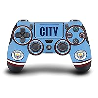 Head Case Designs Officially Licensed Manchester City Man City FC 2022/23 Home Kit Logo Art Vinyl Sticker Gaming Skin Decal Cover Compatible with Sony Playstation 4 PS4 DualShock 4 Controller