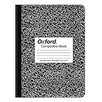 Marble Composition Book, 7.5 x 9.75 Inches, Wide Rule, Paperback, 100 Sheets, White (63795)