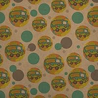 GRAPHICS & MORE Scooby-Doo The Mystery Machine Premium Kraft Gift Wrap Wrapping Paper Roll