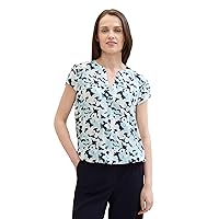 Tom Tailor Women's short-sleeved blouse with pattern