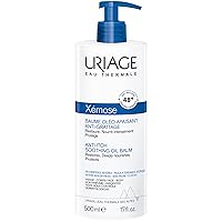 Uriage Xemose Anti Itch Soothing Oil Balm | Intense Moiturizing and Healing Action | Nourish and Relief Dry Skin, Face & Body | Shea Butter, Fragrance-Free Cream, Non Sticky