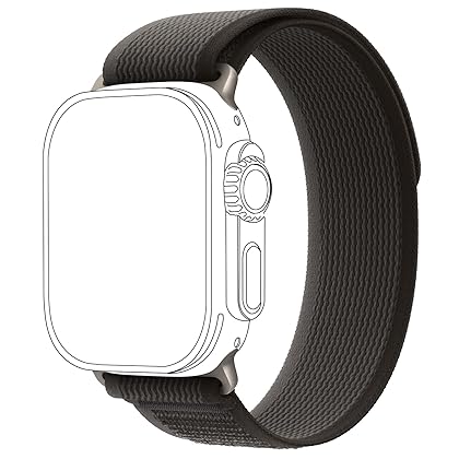 DAISDJUY Trail Loop Sport Bands Compatible with Apple Watch Band Ultra 49mm 45mm 44mm 42mm 41mm 40mm 38mm, Braided Nylon Woven Solo Loop Stretchy Adjustable Pull Tab Strap Compatible with iWatch Series 8/7/6/5/4/3/2/1/SE,Women Men