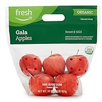 Amazon Fresh Brand, Organic Gala Apples, 2 Lb