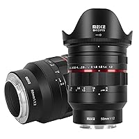 50mm F1.2 Full Frame Large Aperture Manual Focus Lens Compatible with Sony E-Mount Cameras A7SIII A9II A7RIV A7IV A7III A9 A7II A7RII