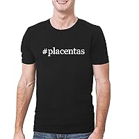 #placentas - Men's Soft Comfortable Hashtag Short Sleeve T-Shirt