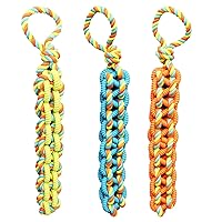MPP Big Braided Rope Tug Dog Toy Tough TPR Rubber Tangle Handle Colors Vary 20