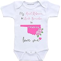 Custom Aunt and Uncle baby gifts Oklahoma baby clothes