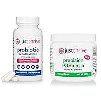 Just Thrive Core Health Bundle - Probiotic & Antioxidant and PREbiotic Powder, 30-Day Supply