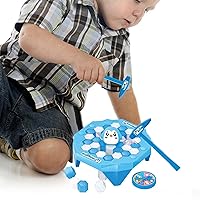 Penguin Ice Cube Game Penguin Trap Puzzle Table Game Crash Ice Game Toy Ice Break Game with Hammer Parent Game Ice Pick Challenge Family Game
