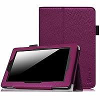 Fintie Folio Case for Fire HD 7 Tablet (2014 Oct Release) - Slim Fit Leather Standing Protective Cover with Auto Sleep/Wake Feature (Will only fit Fire HD 7 4th Generation 2014 Model), Purple