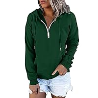 Womens Zip Up Hoodie Womens Plus Size Hooded Sweatshirt Long Sleeve Drawstring Sweatshirt Loose Sweatshirt Womens