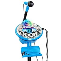VTech Kidi Star Karaoke Machine Deluxe, 2 Microphones with AC Adapter, Blue