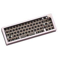 IKASAYA WEIKAV Sugar65 65% Gasket Mount Keyboard Kit, Hot-Swappable, South-Facing LED, Aluminum CNC, Poron Foam, EVA Plate Foam, Customized Mechanical Keyboard Kit (Pink)