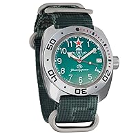 Vostok Amphibian Automatic Mens Self-Winding Diver Amphibia 710 Case Wrist Watch 710307