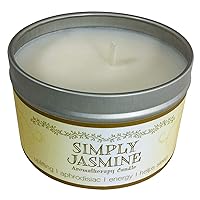 Our Own Candle Company Soy Wax Aromatherapy Candle, Simply Jasmine, 6.5 Ounce