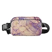 Marble Belt Bag for Women Fanny Pack Lightweight Waist Bags Waterproof for Travel Walking Running Hiking Cycling