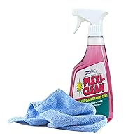Black Swan Distributors - Blue Ribbon Plexi-Clean Acrylic and Plastic Cleaner (16 oz) & Non-Abrasive, Washable Microfiber Cleaning Cloth (15x15 in) - Household Surface Cleaner Kit