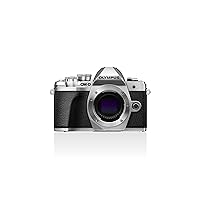 Olympus OM-D E-M10 Mark III Micro Four Thirds System Camera, 16 Megapixels, Image Stabilizer, Electronic Viewfinder, 4K Video, Silver