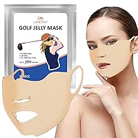 HEYCE Golf Sun Protection for the Face, Cooling UV Protective Mask - Under Face Mask Area Cooling Patch with Ear Loops for Golf and Outdoor Sports Activities Sunblock Shield, Single Attribute
