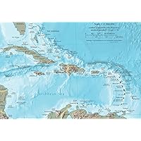 Gifts Delight Laminated 17x12 Poster: SSRW Social Studies Resource Website - Map of Caribbean Region