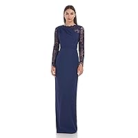 JS Collections Women's Maria Scallop Column Gown
