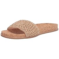 The Sak Women's Mendocino Slide Crochet, Slip On Sandals, Summer Open Toe Shoes