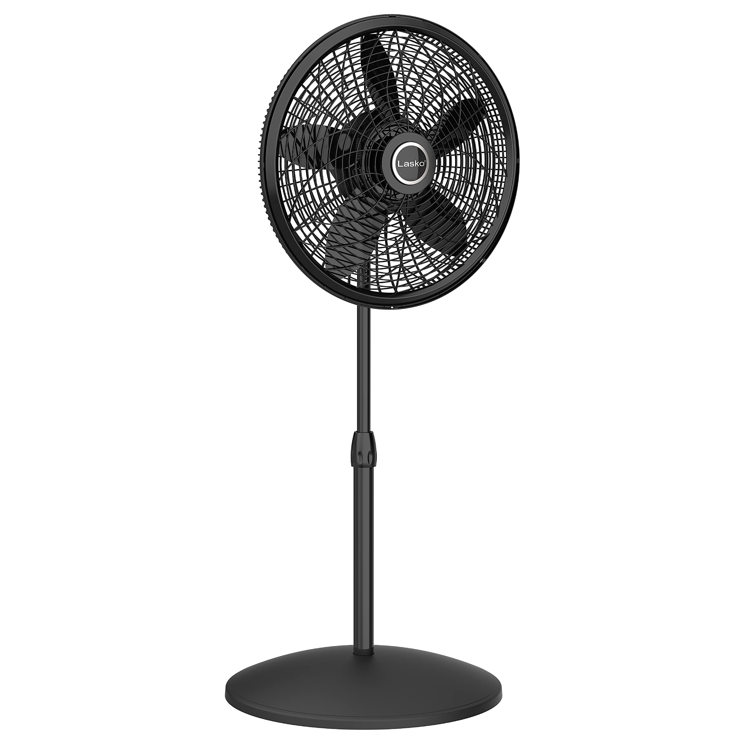 Lasko 2520 Oscillating Stand Fan,White 16 Inch & Oscillating Pedestal Fan, Adjustable Height, 3 Speeds, for Bedroom, Living Room, Home Office and College Dorm Room, 18