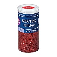 Arts & Crafts Glitter, Red, 4 oz., 1 Jar