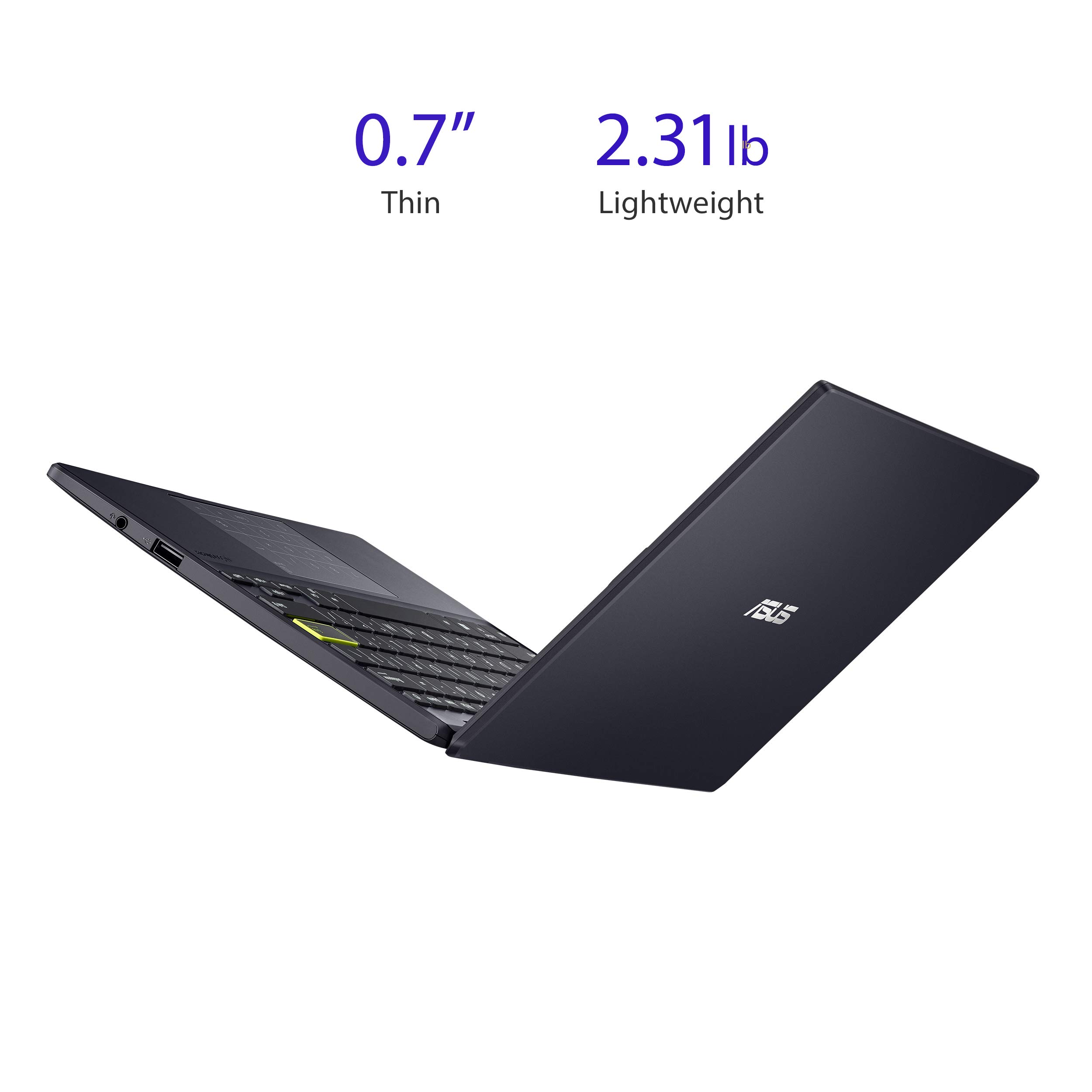 ASUS Notebook E210 11.6” Ultra Thin, Intel Celeron N4020 Processor, 4GB RAM, 64GB eMMC Storage, Windows 10 Home in S Mode with One Year of Office 365 Personal, E210MA-DB02,Star Black