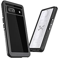 Ghostek NAUTICAL slim Google Pixel 7a Waterproof Case with Screen Protector Built-In Heavy Duty Shockproof Protection Full Body Underwater Phone Cover Designed for 2023 Google Pixel7a (6.1 IN) (Black)