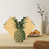 Building Block Puzzle Heart Shaped Building Bricks for Adults Vintage Welcome Pineapple Block Puzzle Building Brick Block Puzzles for Ornament Hanging 3D Micro Building Blocks Brick Puzzle