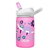 CamelBak Eddy+ Kids Water Bottle with Straw, Insulated Stainless Steel - Leak-Proof When Closed
