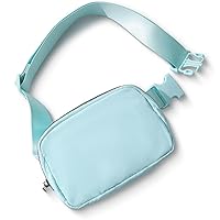 Belt Bag Fanny Pack Crossbody Bags for Women Men, Everywhere Belt Bags with Adjustable Strap, Unisex Mini Fashion Waist Packs (Icing Blue)