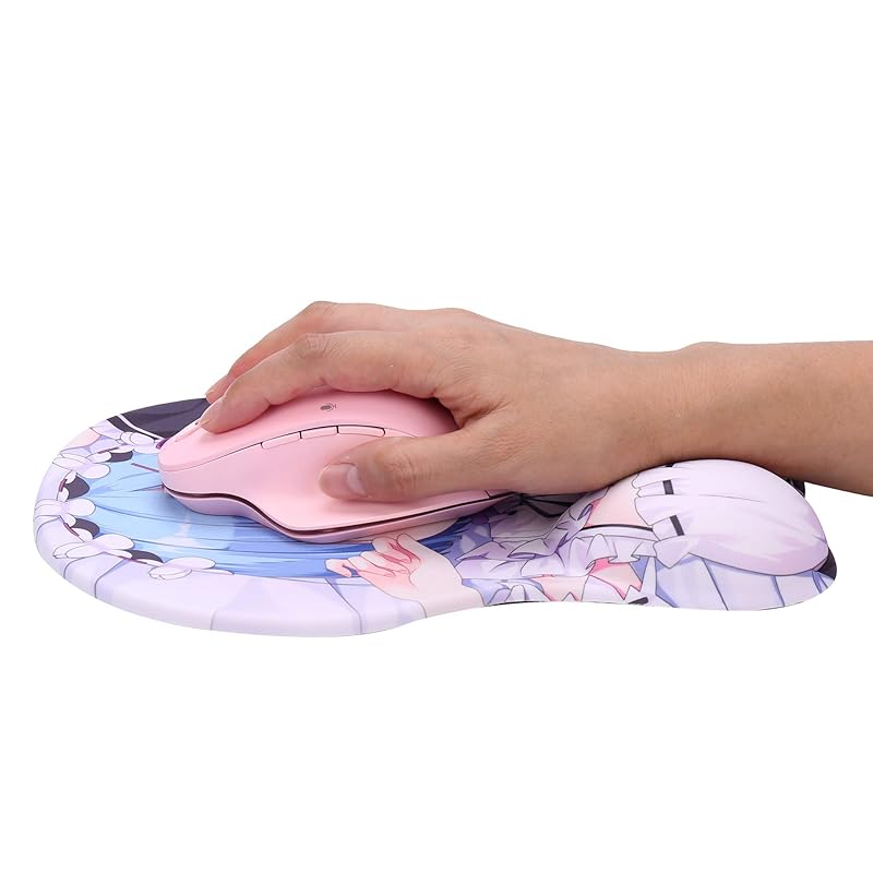 Anime Mouse Pad with Wrist Support Gel Ergonomic Dog 3D Mousepad for Office  PC Laptops (Blue) - Walmart.com