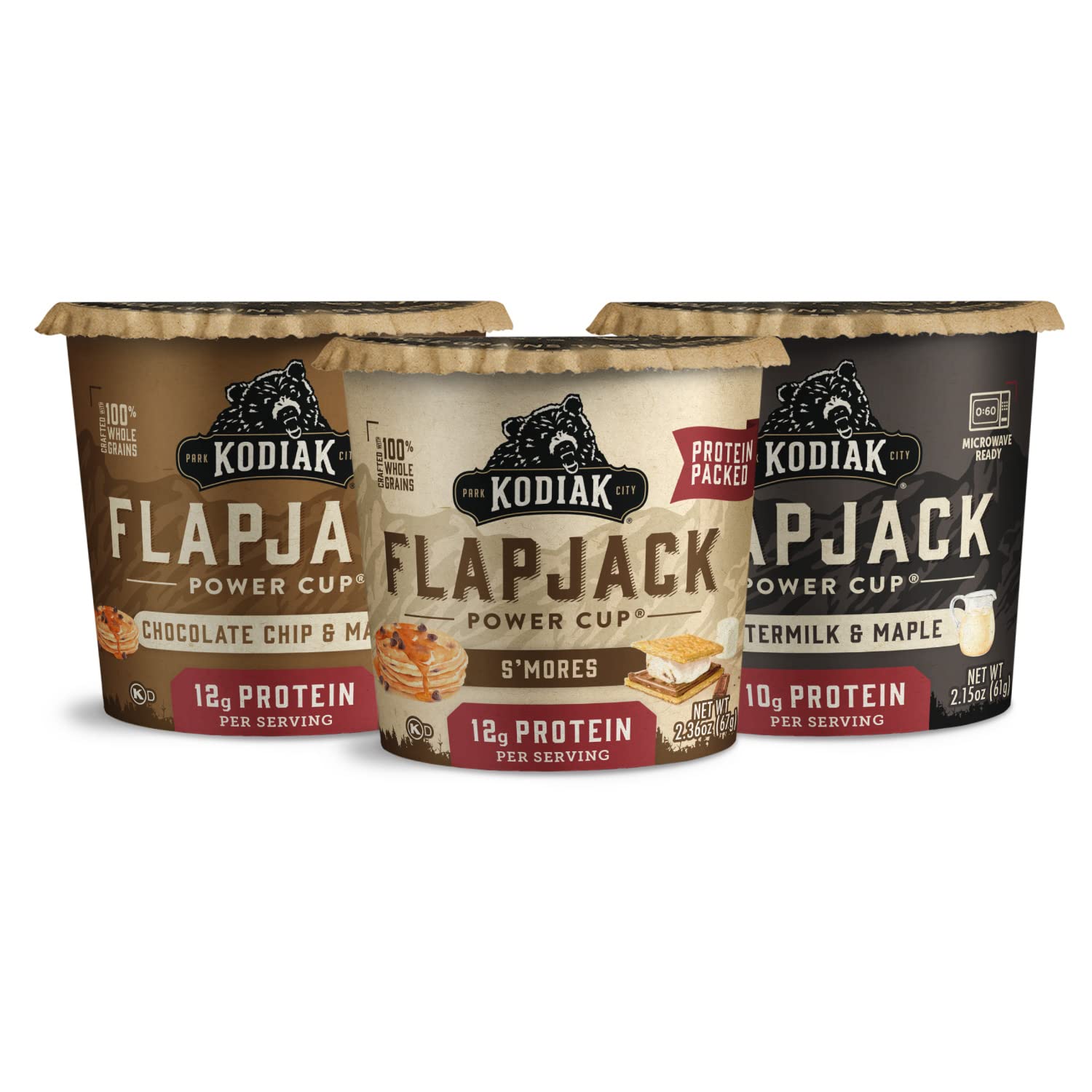 Kodiak Cakes S'mores Flapjack Cup 2.36 oz. - 12/Case