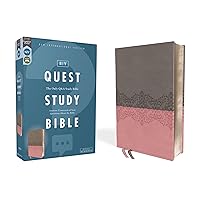 NIV, Quest Study Bible, Leathersoft, Gray/Pink, Comfort Print: The Only Q and A Study Bible NIV, Quest Study Bible, Leathersoft, Gray/Pink, Comfort Print: The Only Q and A Study Bible Imitation Leather