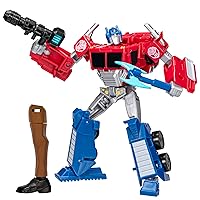 Transformers EarthSpark Toys - Optimus Prime Deluxe Class Figure - Robot Toys 12.5 cm - Ages 6+