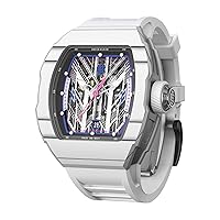 Global Popular Original Men's Wristwatch Birthday Gift Surprise for Men Tonneau Design Fashion Wrist Watch Mechanical Watch Carbon Fiber Gentleman Watch-DR05-S