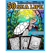 Animal Mosaics Coloring Book: 50 Sea Life Designs: Stained Glass Animals for Adults with Dazzling Sea Life for Relaxation and Stress Relief, ... Glass Animals Coloring Book for Adults) Animal Mosaics Coloring Book: 50 Sea Life Designs: Stained Glass Animals for Adults with Dazzling Sea Life for Relaxation and Stress Relief, ... Glass Animals Coloring Book for Adults) Paperback