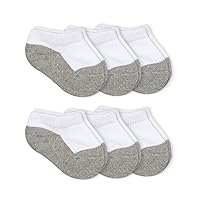 Jefferies Socks, Llc Unisex-baby Newborn 6 Pack Seamless Sport Half Cushion Low Cut Socks